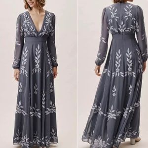 BHLDN Belize Dark Periwinkle Dress